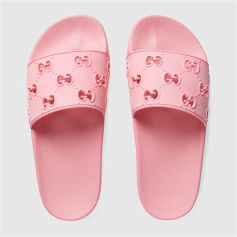 womens pink gucci slides|gucci slides women fit.